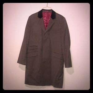 Brown overcoat